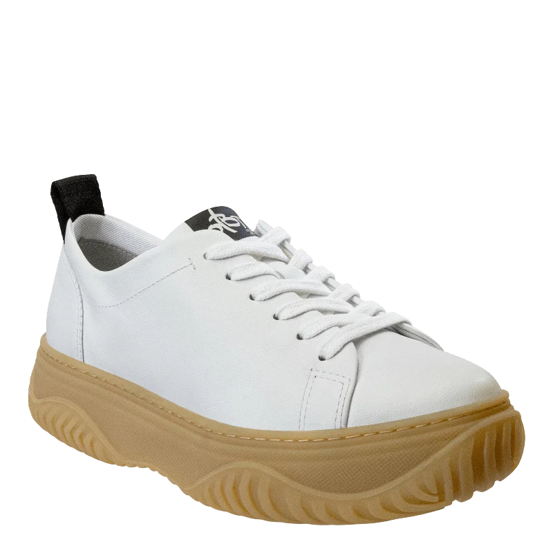 Athletic shoes with stretchy uppersPANGEA in WHITE Court Sneakers