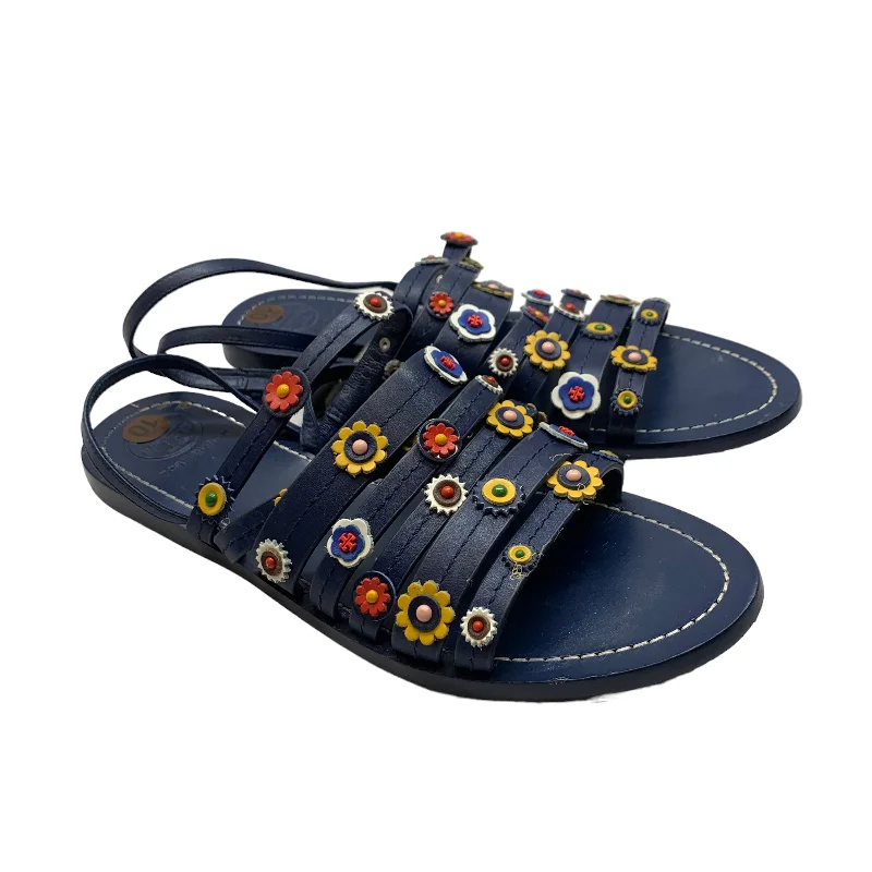 budget sandals with cushion-Sandals Designer By Tory Burch  Size: 10