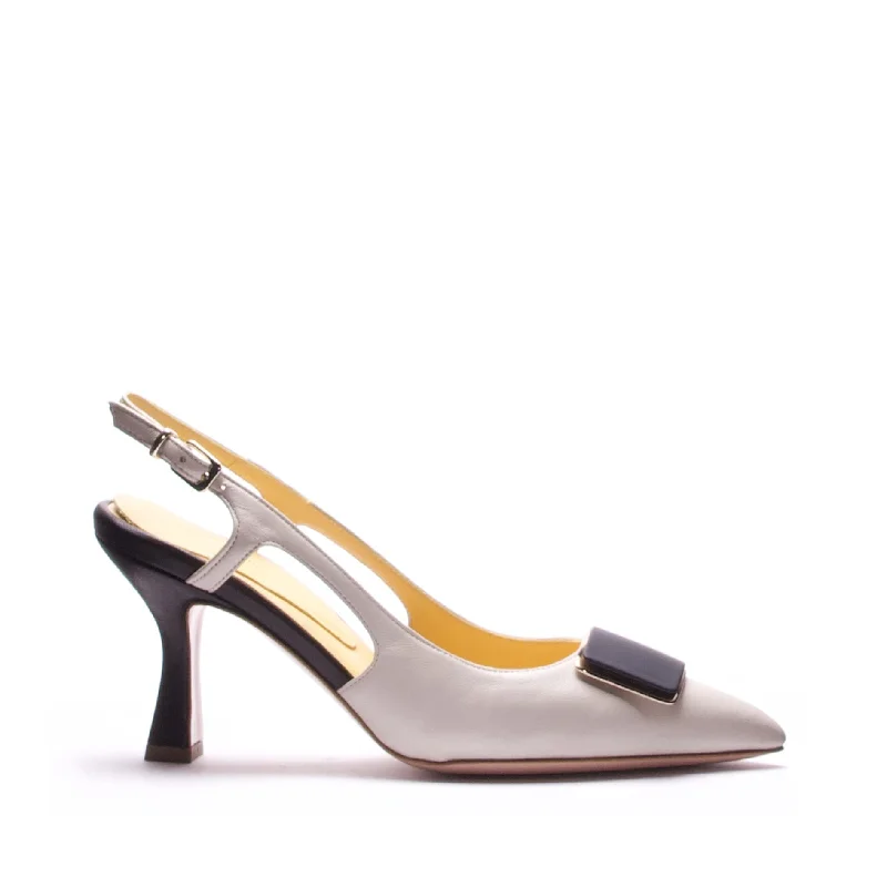 chunky high heels stability-LINDSAY SLINGBACK