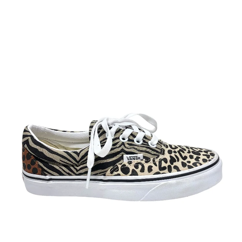 Athletic shoes with strap closureShoes Sneakers By Vans In Leopard Print, Size: 5.5