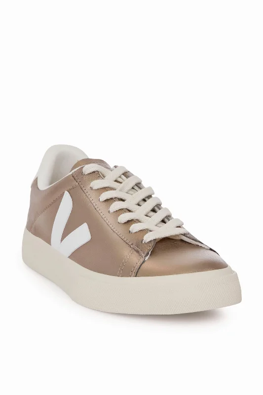 Athletic shoes with open meshBronze White Campo Sneakers