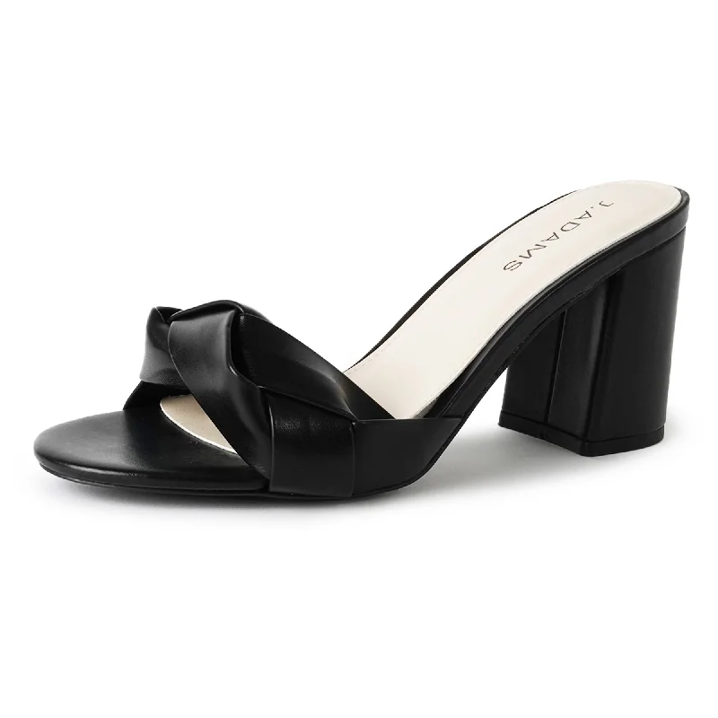 breathable high heels charm-Tori | Black