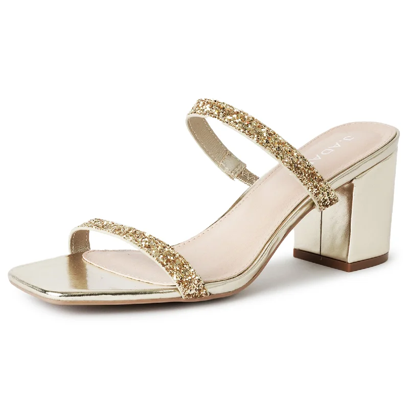 lightweight high heels chill-Stormi | Gold Glitter