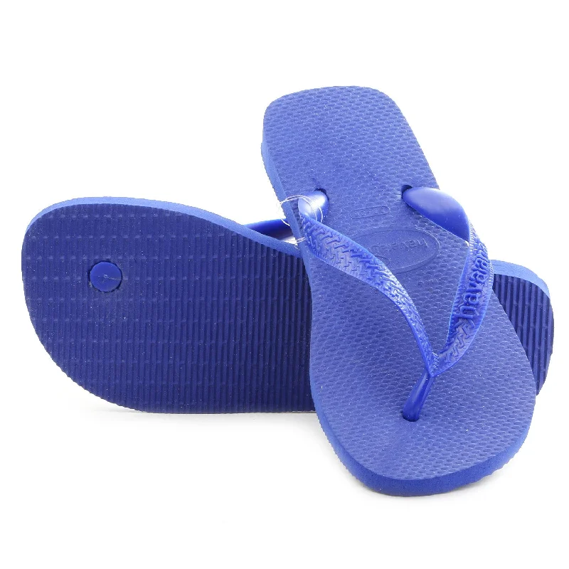 sandals for summer walks-Havaianas Top Thong Flip Flop Sandal - Marine Blue - Womens