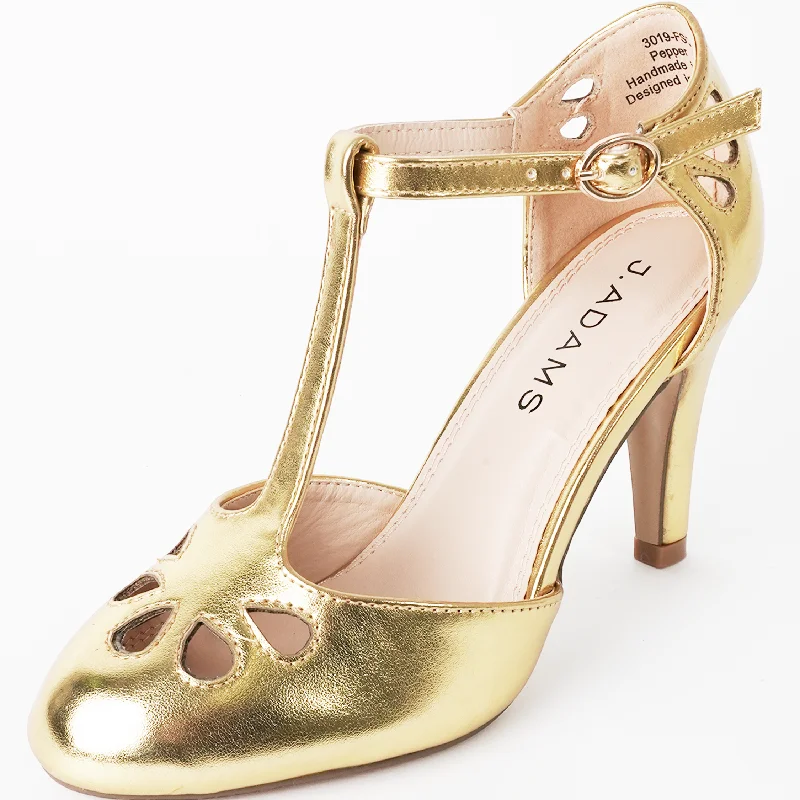 green high heels tranquil-Pepper | Gold