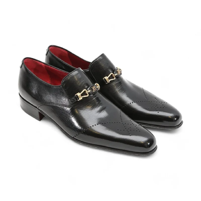 Loafers with minimal dropArtioli Arturo Men's Shoes Buffalo Leather Horsebit Loafers (ART1003)