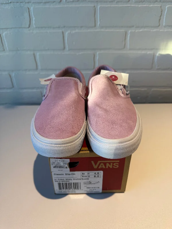 Athletic shoes with suede accentsShoes Sneakers By Vans In Pink, Size: 6