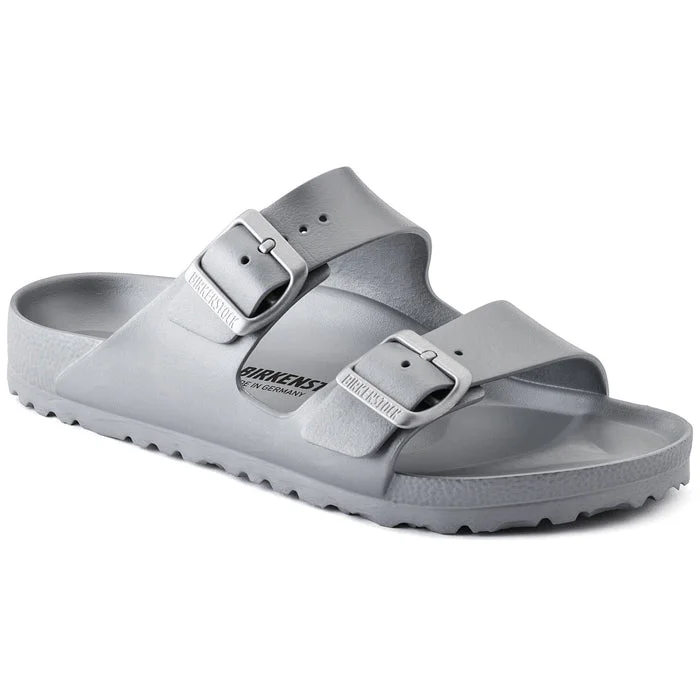 waterproof sandals for lakes-Birkenstock Arizona EVA Narrow Sandals - Womens - Silver