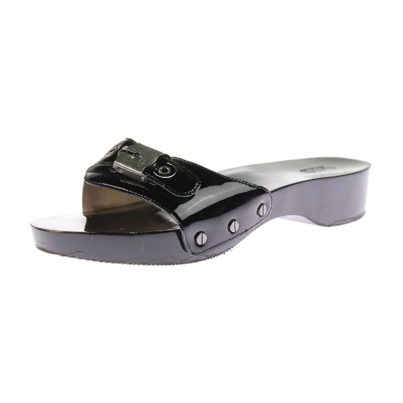 sandals near retail outlets-Dr. Scholl's Shoes Womens Original Buckle Slide Wedge Sandals