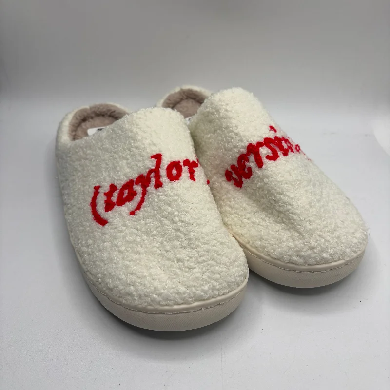 vegan slippers cruelty-free-Slippers By taylor’s version In White