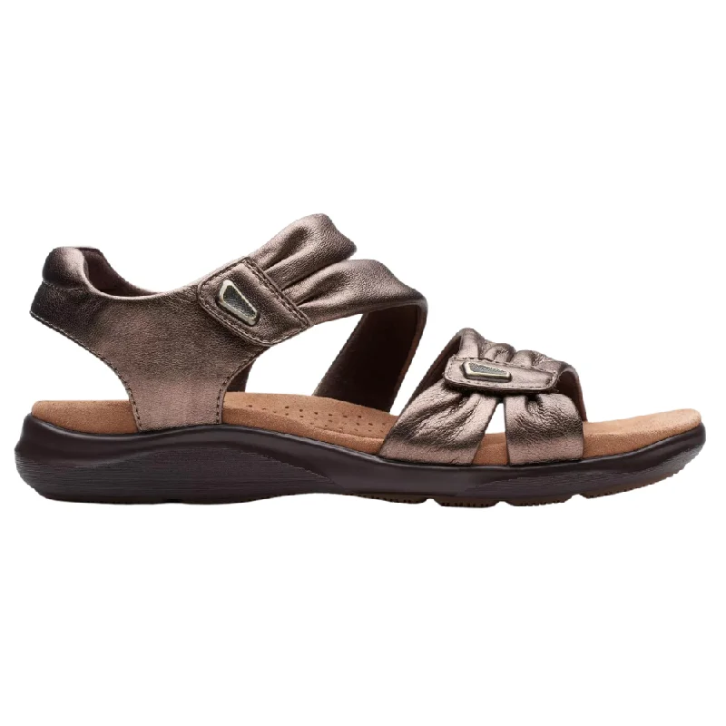 Clarks Kitly Ave Bronze Leather Sandal (Women's)