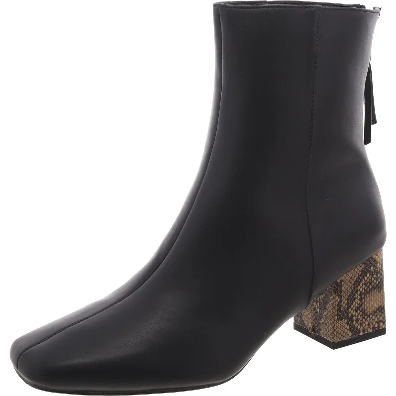 Boots for ranch work-French Connection Womens          Square Toe Zip UP Mid-Calf Boots