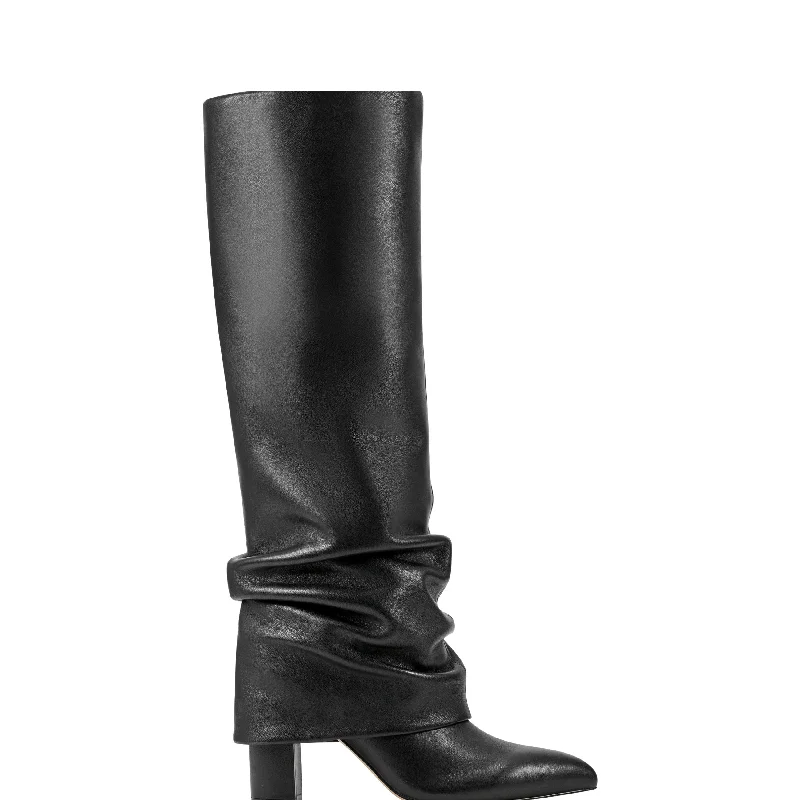 Boots with bold colors-Lalita Foldover Dress Boot