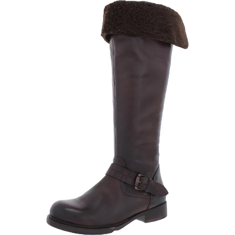 Boots with mid-calf height-Vintage Foundry Co. Womens London  Tall Leather Mid-Calf Boots