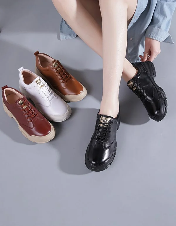 Athletic shoes with eco-friendly materialsAutumn Winter Casual Thick-soled Women's Sneakers