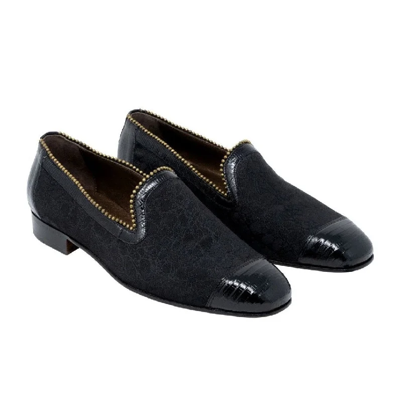 Loafers with quick strollsMauri Finesse Men's Designer Shoes Tejus Lizard & Fabric Dress Loafers 3073 (MA5103)