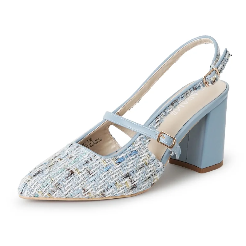 adjustable high heels ease-Lori | Sky Blue Tweed