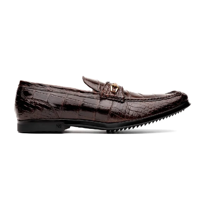 Loafers for light styleMarco Di Milano Hugo Men's Shoes Exotic Alligator Stylish Horsebit Loafers (MDM1041)