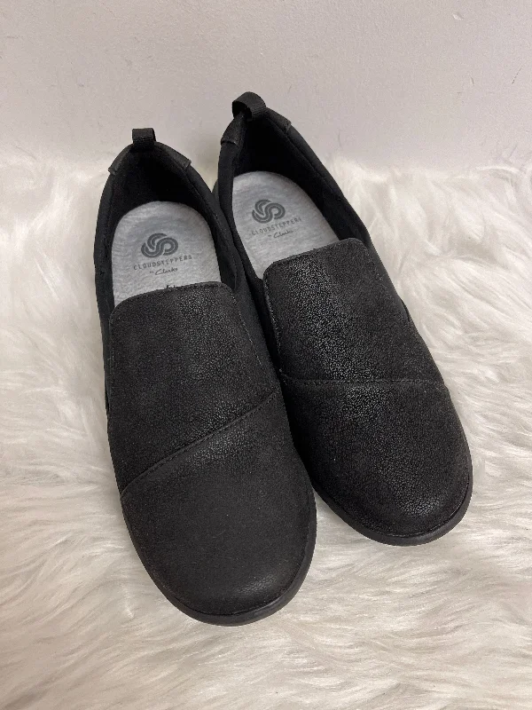 luxury flats with lofts-Black Shoes Flats Clarks, Size 6.5