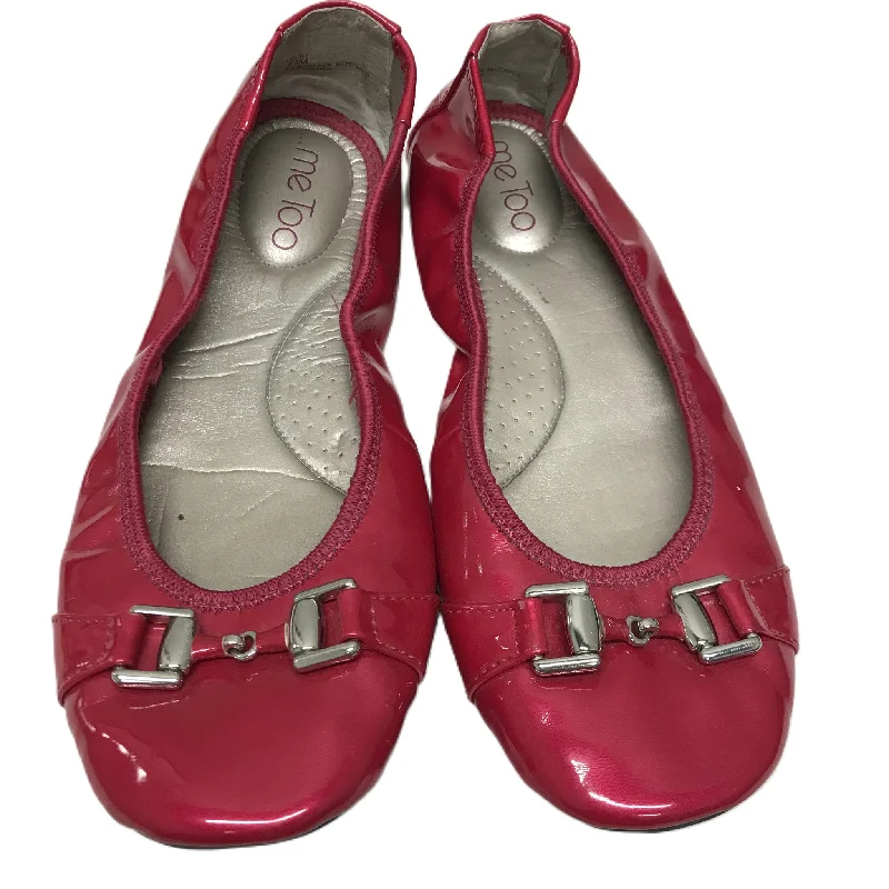 flats with guest parking-Red Shoes Flats By Me Too, Size: 7.5