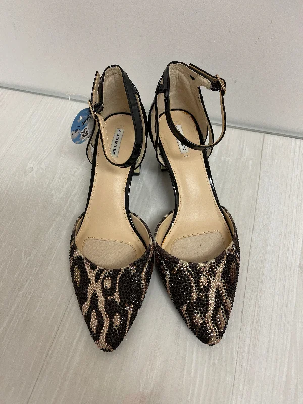 breathable high heels airy-Shoes Heels Block By Alex Marie In Animal Print, Size: 8