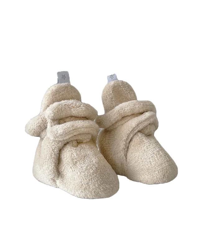 wide slippers for comfort-Baby Bootie Slippers - Plush