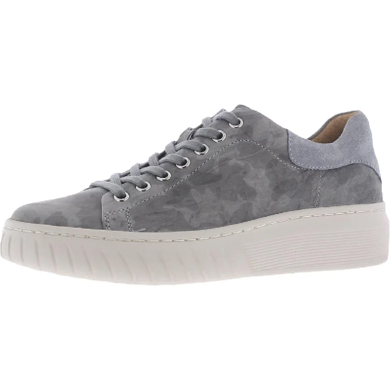 Athletic shoes with soft solesSofft Womens Parkyn Leather Camo Print Casual and Fashion Sneakers