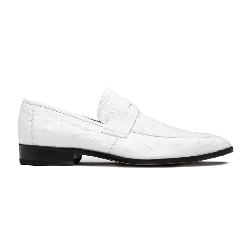 Loafers with airy meshMarco Di Milano Fangio Men's Shoes Genuine Ostrich Leg / Ostrich Quill Penny Loafers (MDM1112)