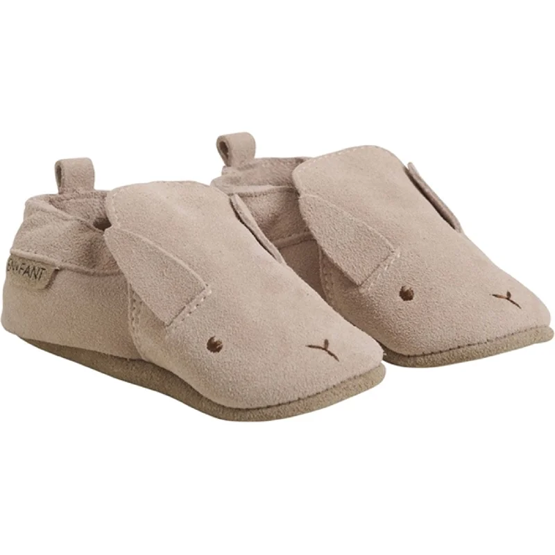 metallic slippers for vibe-En Fant Slippers Suede Peach Whip