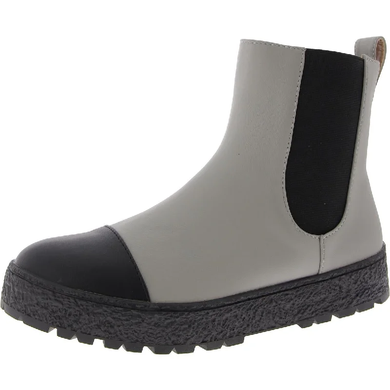 Boots for urban hikes-Journee Collection Womens Jenie Faux Leather Stretch Chelsea Boots