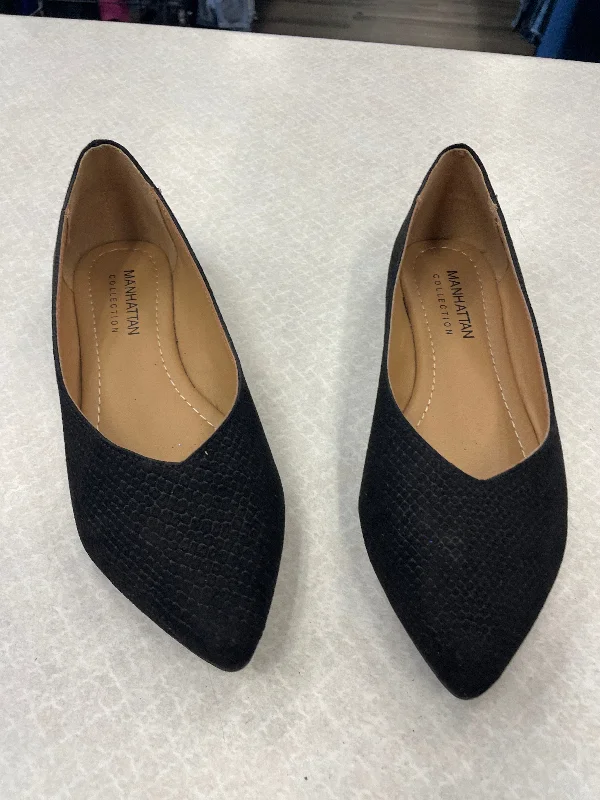 luxury flats with spas-Black Shoes Flats Clothes Mentor, Size 6.5