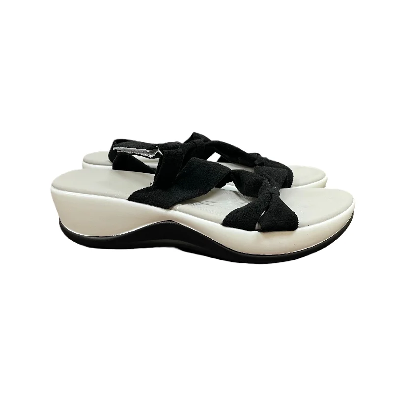 flats for short-term rent-Black Shoes Flats By Cme, Size: 10