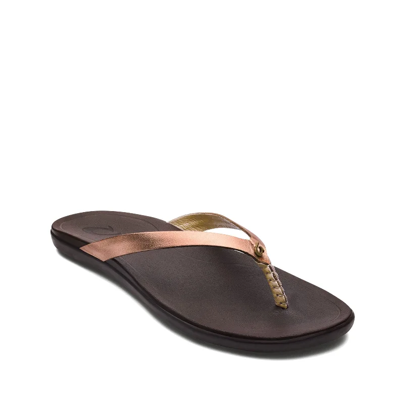 new sandals with comfort-OluKai Ho'Opio Women's Beach Sandals, Quick-Dry Flip-Flop Slides