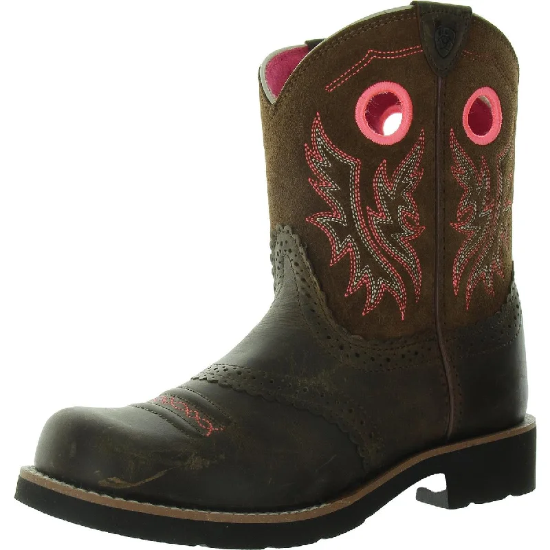 Boots for everyday wear-Ariat Womens Slip On Round Toe Cowboy, Western Boots