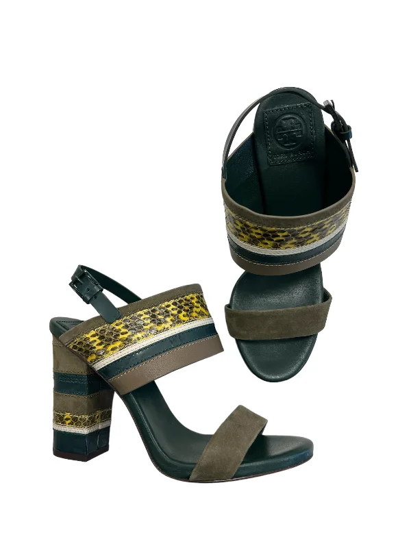 waterproof sandals for camping-Sandals Designer By Tory Burch  Size: 7.5