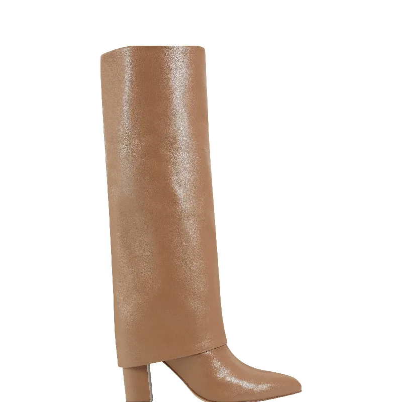 Boots for rainy hikes-Leina Block Heel Pointy Toe Dress Boot