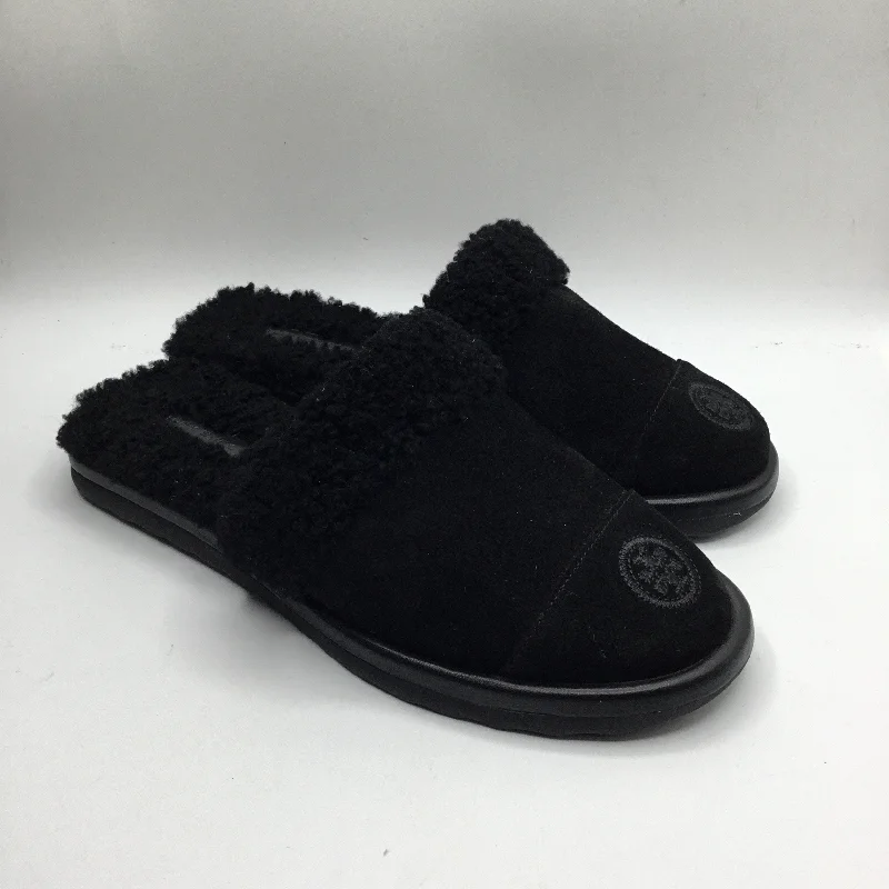 minimalist slippers simple design-Slippers By Tory Burch In Black, size 7