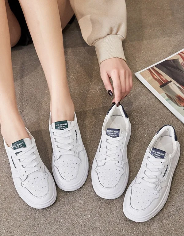 Athletic shoes for cold weatherWomen's Casual White Leather Sneakers