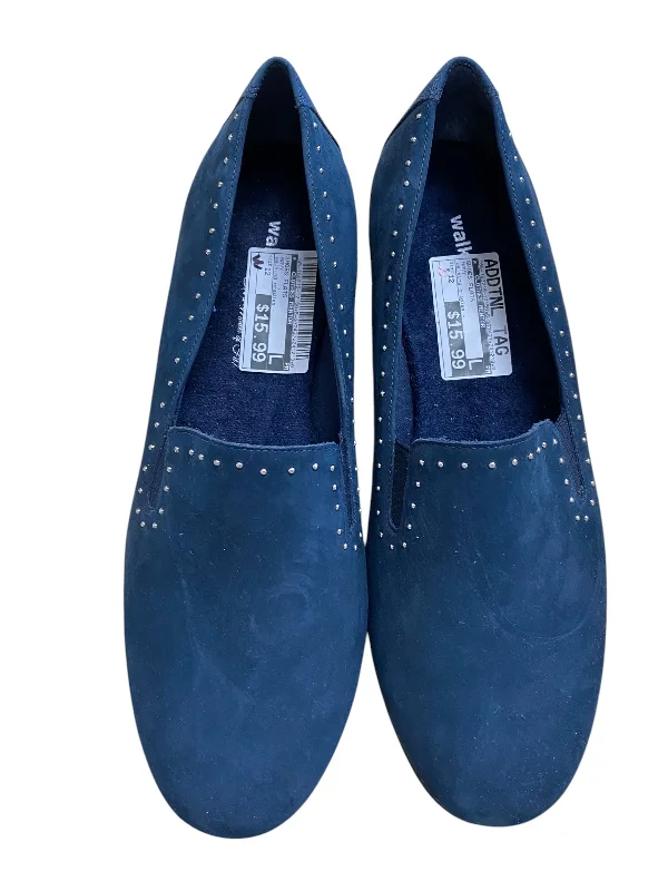 flats with rooftop access-Shoes Flats By Clothes Mentor In Navy, Size: 12