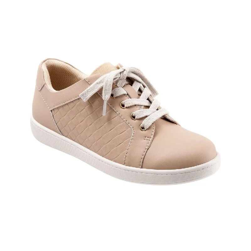 Athletic shoes with tough uppersTrotters Womens Adore Leather Low Top Sneakers