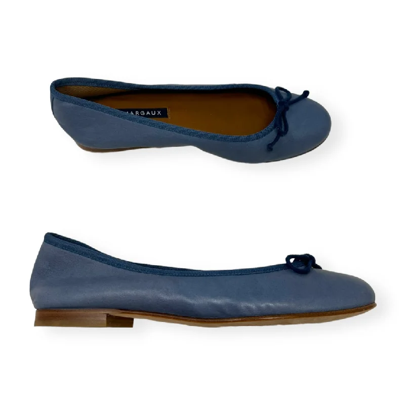 flats with pet areas-Blue Shoes Flats Margaux, Size 7.5