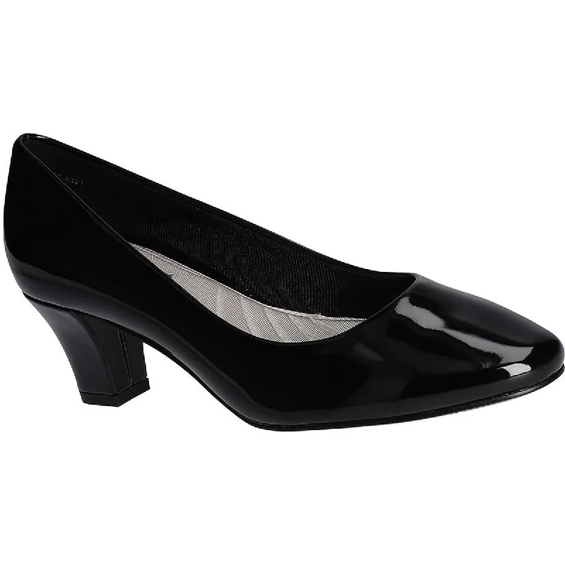 trendy high heels twist-Easy Street Womens Ballari Patent Almond Toe Pumps