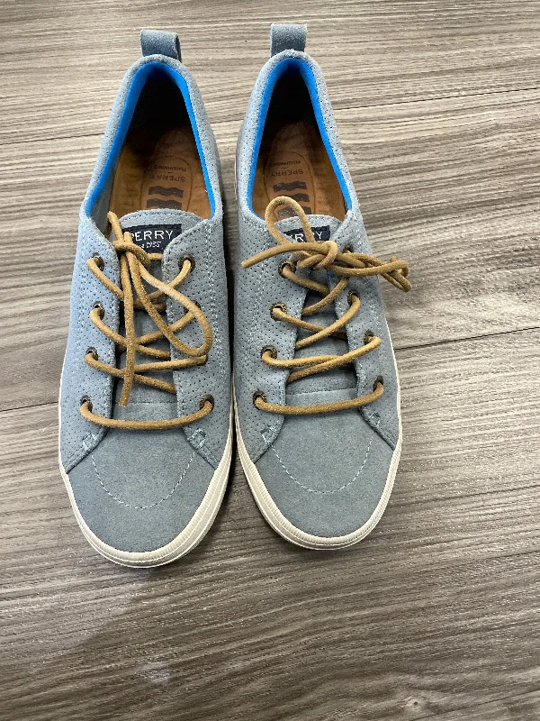 affordable flats for rent-Blue Shoes Flats Sperry, Size 7.5