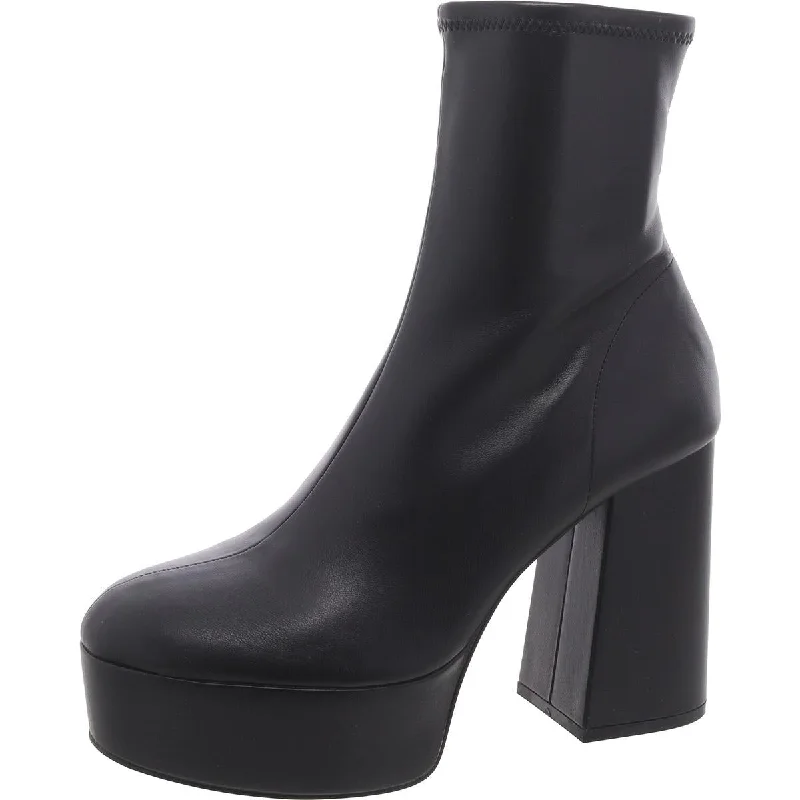 Boots with fun laces-Steve Madden Womens Lilly Zip Up Stiletto Mid-Calf Boots