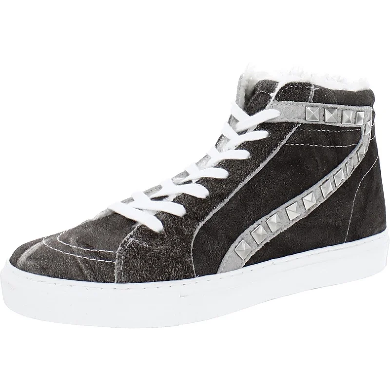 Athletic shoes with plush liningsSteve Madden Womens Tracey Suede Studded Casual and Fashion Sneakers