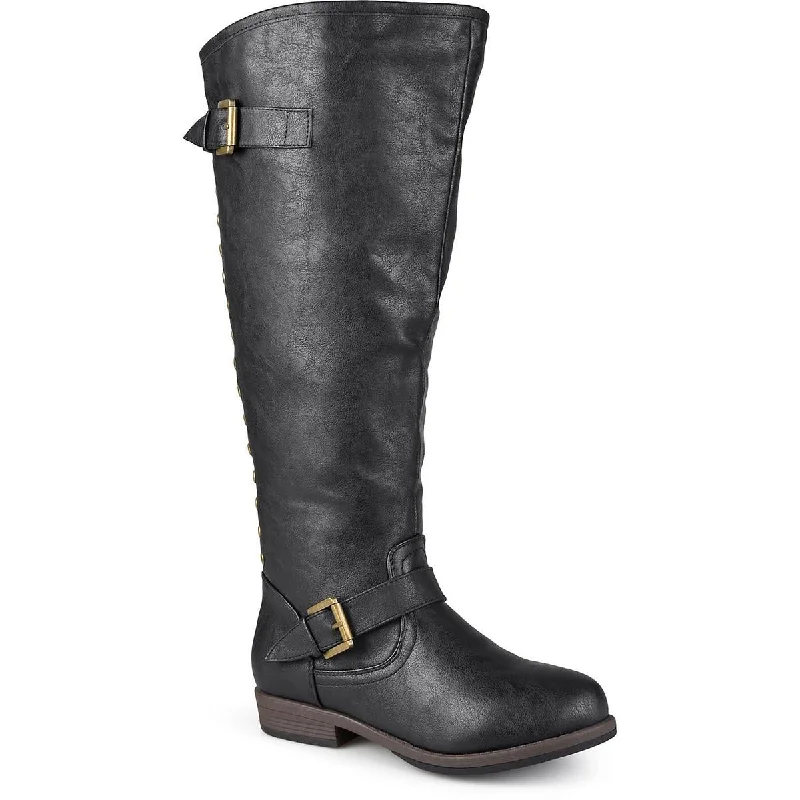 Boots for foot calm-Journee Collection Womens Spokane Tall Round Toe Knee-High Boots