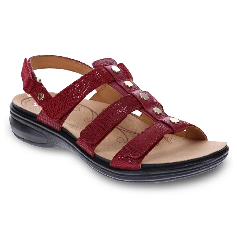 Revere Toledo Cherry Lizard Sandal (Women's)