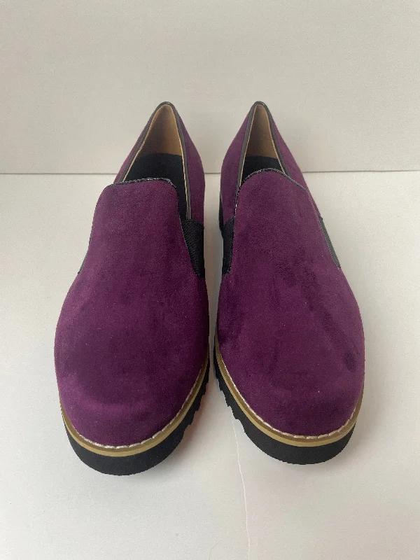 flats with modern finishes-Purple Shoes Flats Clothes Mentor, Size 7