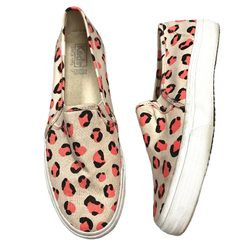 cozy flats with views-Leopard Print Shoes Flats By Keds, Size: 8