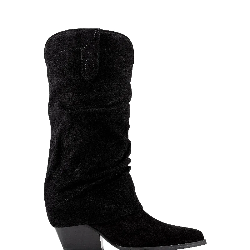 Boots for leg joy-Calysta Block Heel Pointy Toe Boot